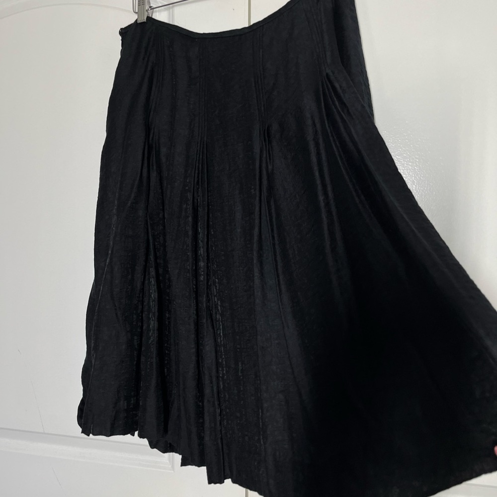 J.Jill Tencel blend textured fabric A line pleated skirt size 18 NWT - Picture 5 of 8